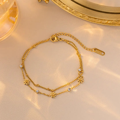 Bracelet de cheville Anklet Fleur Etoilée - NÜYA