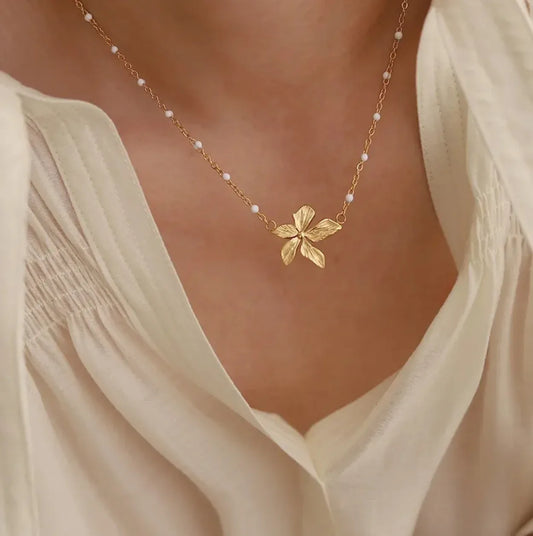Collier Fleur de Rosée - NÜYA
