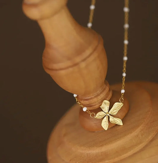 Collier Fleur de Rosée - NÜYA