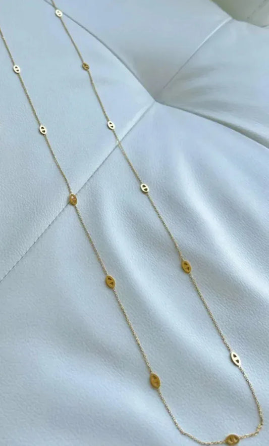 Sautoir Ovale Doré - NÜYA